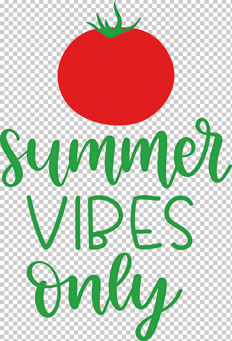Summer Vibes Only Summer PNG, Clipart, Apple, Fruit, Green, Leaf, Line Free PNG Download
