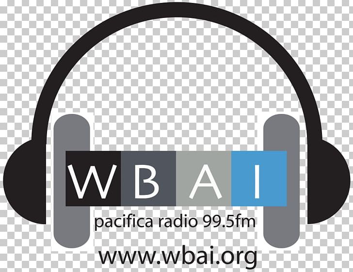 Headphones Logo WBAI New York City FM Broadcasting PNG, Clipart, Audio, Audio Equipment, Brand, Communication, Electronic Device Free PNG Download