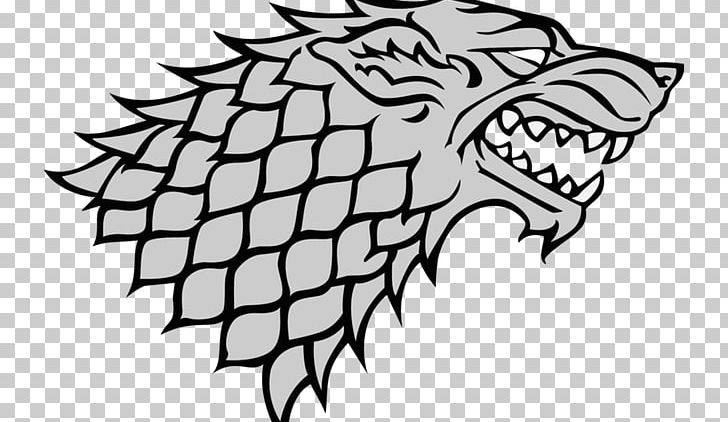 A Game Of Thrones House Stark Sigil House Targaryen Bran Stark PNG, Clipart, 3 D Model, Art, Artwork, Beak, Black And White Free PNG Download