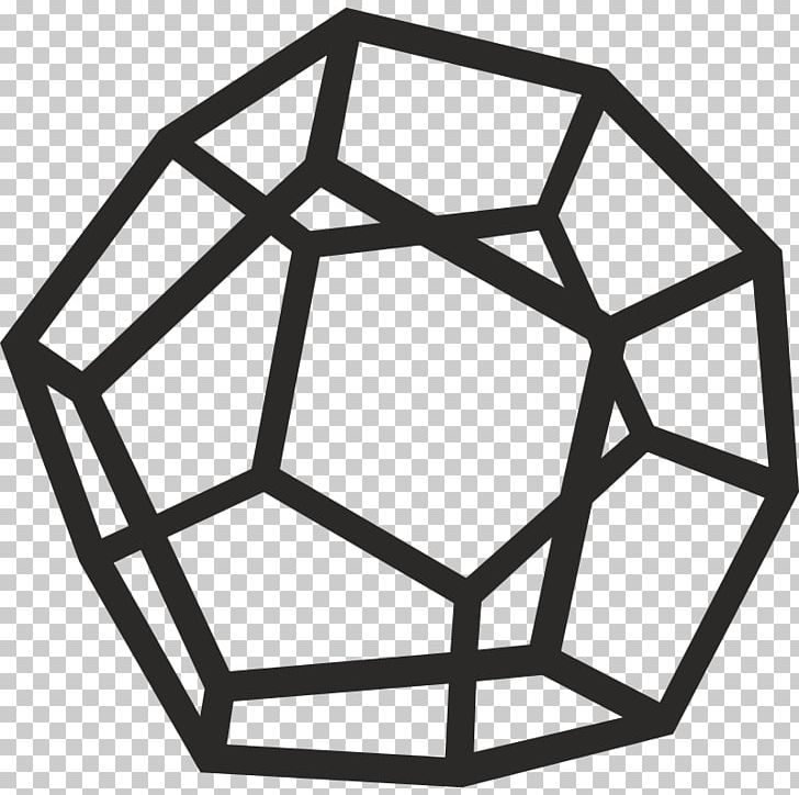 Augmented Dodecahedron Platonic Solid Geometry PNG, Clipart, Angle, Archimedean Solid, Area, Augmented Dodecahedron, Black And White Free PNG Download