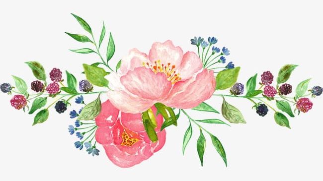 Hand-painted Flowers PNG, Clipart, Beautiful, Beautiful Flowers ...