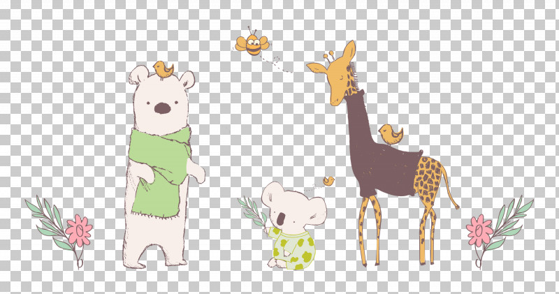 Friends Koala Giraffe PNG, Clipart, Animal Figurine, Cartoon, Character, Deer, Friends Free PNG Download