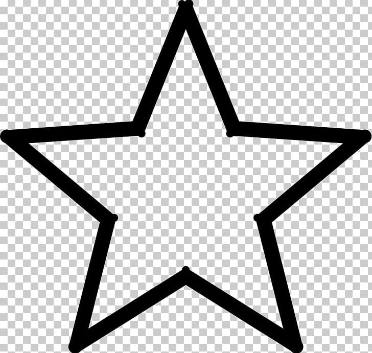 Computer Icons Five-pointed Star PNG, Clipart, Angle, Black And White, Computer Icons, Fivepointed Star, Five Pointed Star Free PNG Download