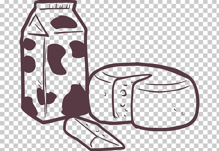 Milk Dairy Products PNG, Clipart, Area, Artwork, Black And White, Butter, Cartoon Free PNG Download