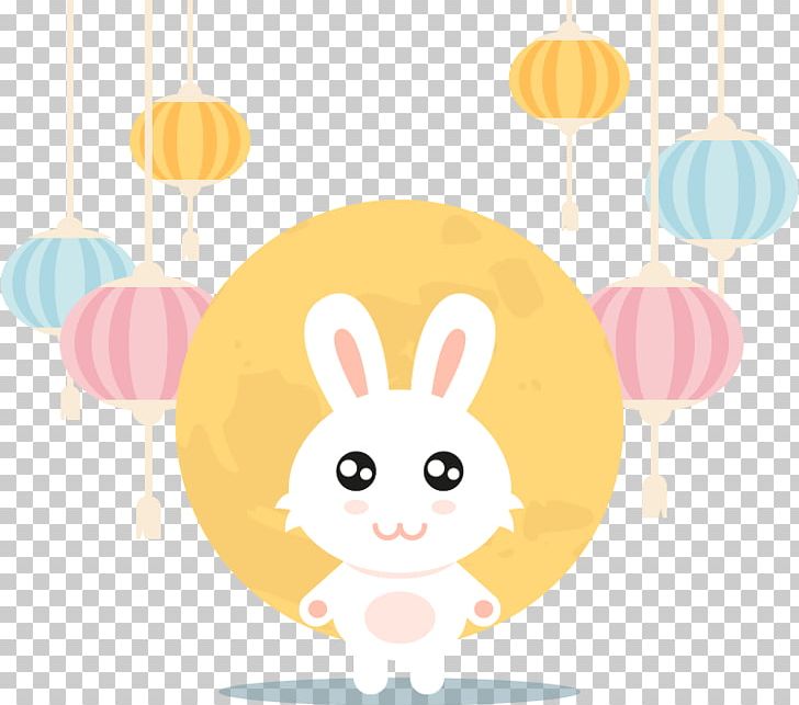 Moon Rabbit Easter Bunny Mid-Autumn Festival Lantern Festival PNG, Clipart, Autumn, Autumn Leaf, Autumn Leaves, Autumn Tree, Cartoon Free PNG Download