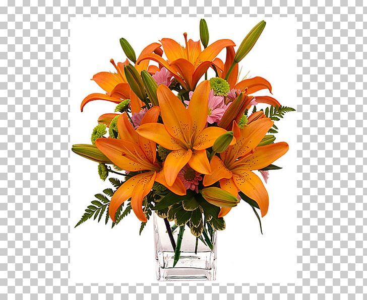 Floral Design Orange Lily Cut Flowers Flower Bouquet PNG, Clipart, Arrangement, Cut Flowers, Floral Design, Floristry, Flower Free PNG Download
