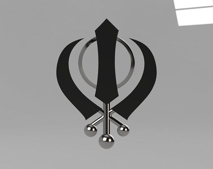 Khanda Symbol Kirpan Sword Sikhism PNG, Clipart, Brand, Khanda, Kirpan, Logo, Religion Free PNG Download