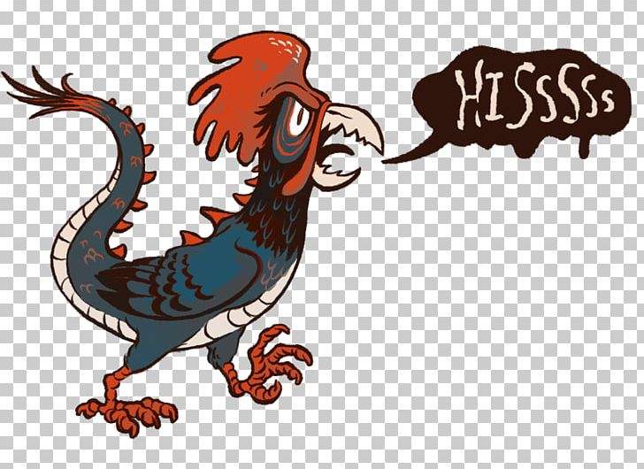 Rooster Cockatrice Chicken Legendary Creature Basilisk PNG, Clipart, Animals, Art, Basilisk, Beak, Bird Free PNG Download