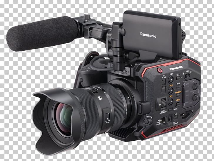 Panasonic AU-EVA1 Compact 5.7K Super 35mm Cinema Camera Resolution 5.7K Canon EF Lens Mount PNG, Clipart, 35 Mm Film, Camera Lens, Canon, Hardware, Microphone Free PNG Download