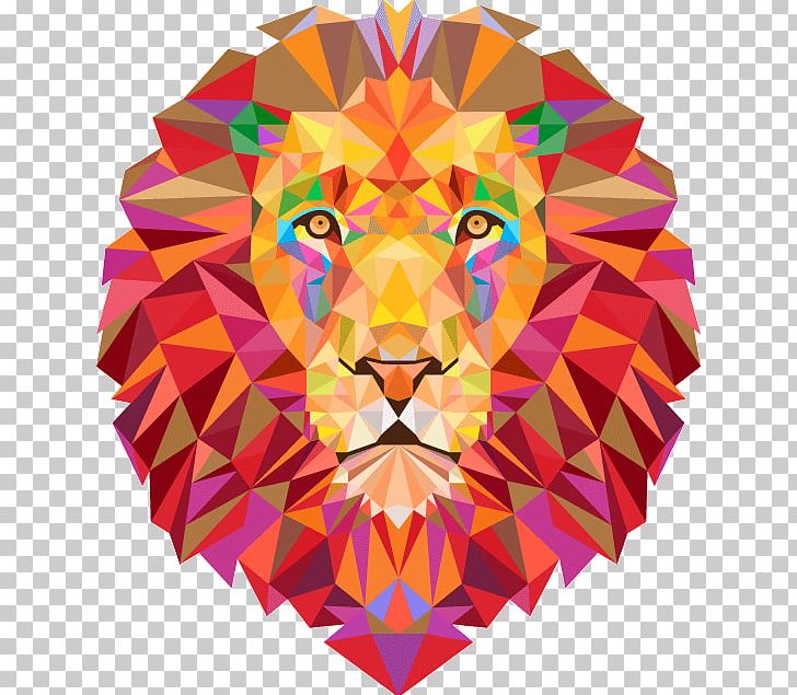 Lionhead Rabbit Tiger Geometry PNG, Clipart, Animals, Art, Big Cat, Decal, Drawing Free PNG Download