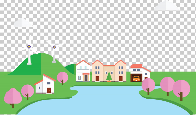 Eco Town PNG, Clipart, Cartoon, Computer, Eco, Estate, Green Free PNG Download