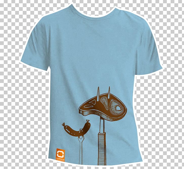 T-shirt Sleeve Okimono Teal PNG, Clipart, Barbecue, Clothing, Electric Blue, Illustrator, Interview Free PNG Download