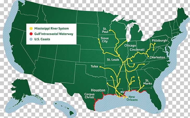 Inland Waterways Of The United States Map The Testing Gulf Intracoastal Waterway PNG, Clipart, Blank Map, Coast, Intracoastal Waterway, Joelle Charbonneau, Map Free PNG Download