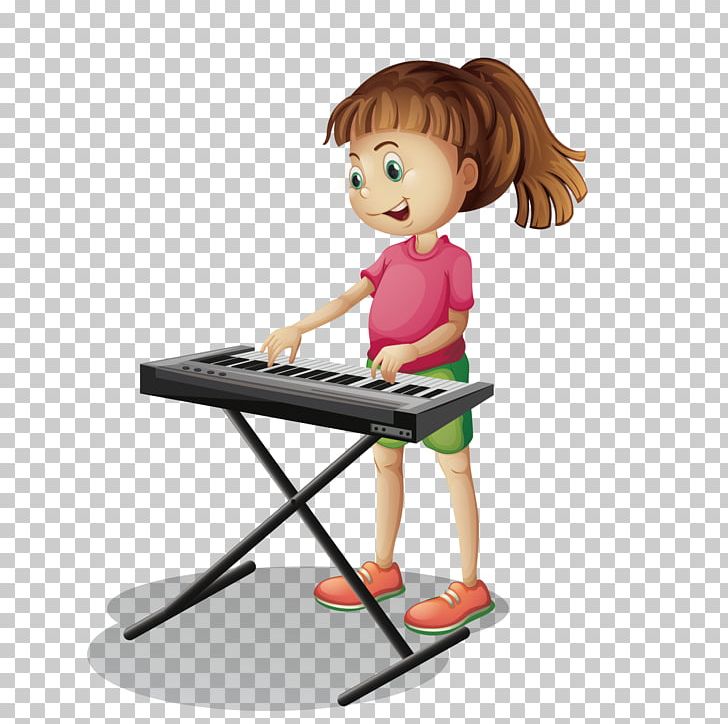 Musical Instrument Keyboard Stock Photography Illustration PNG, Clipart, Cartoon, Chair, Child, Decoration, Electronic Free PNG Download