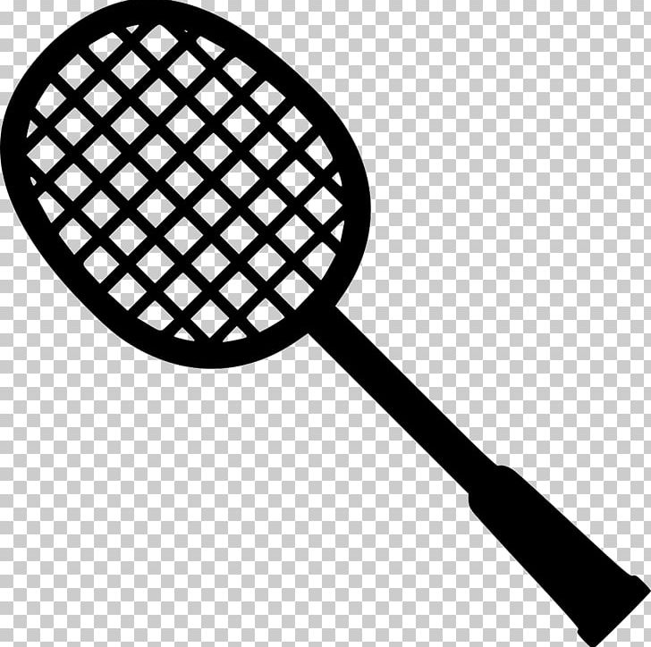 Badmintonracket Tennis Rakieta Tenisowa Sport PNG, Clipart, Badminton, Badmintonracket, Ball, Black And White, Computer Icons Free PNG Download