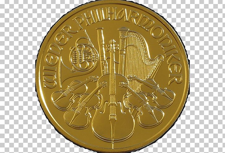 Vienna Philharmonic Gold Coin Bullion Coin PNG, Clipart, Brass, Bullion, Bullion Coin, Centenario, Charms Pendants Free PNG Download