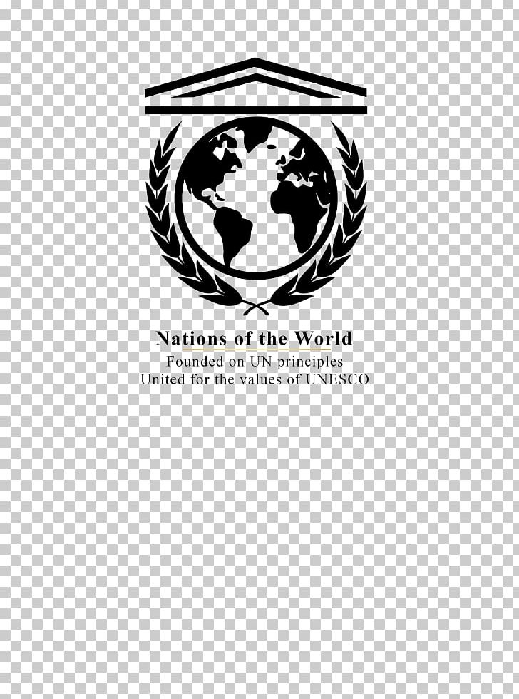 Logo UNESCO World Emblem Brand PNG, Clipart, Black, Black And White, Brand, Circle, Cultural Heritage Free PNG Download