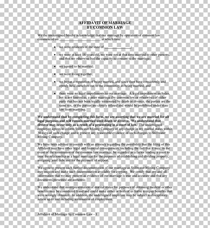 Affidavit Sworn Declaration Contract Document Marital Status PNG, Clipart, Affidavit, Affirmation, Area, Common Law, Commonlaw Marriage Free PNG Download