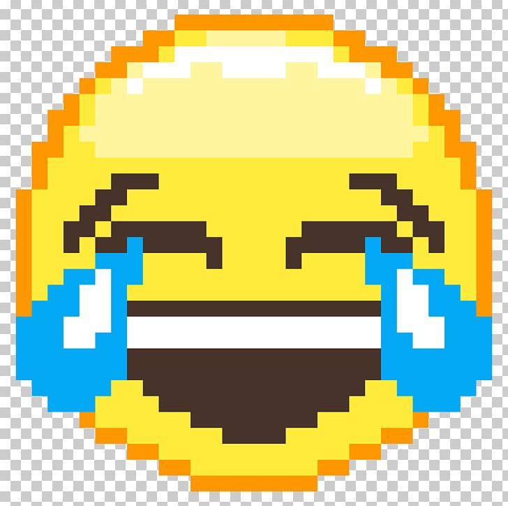 Pixel Art Face With Tears Of Joy Emoji Minecraft PNG, Clipart, Area, Art, Bead, Circle, Craft Free PNG Download