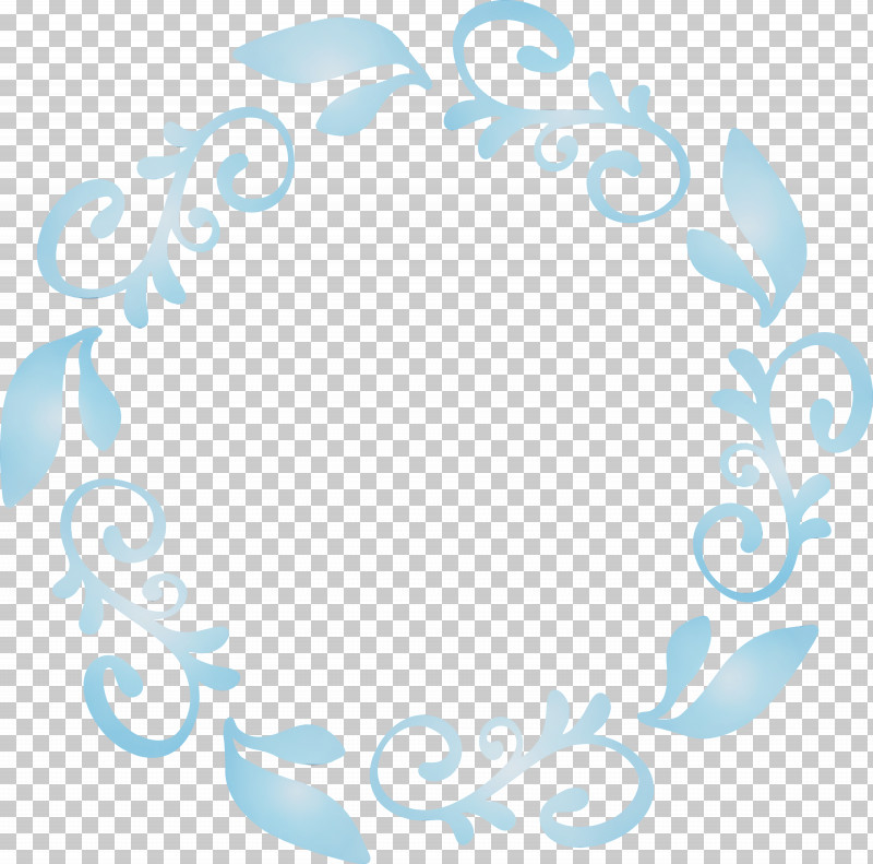 Aqua Turquoise Text Font Circle PNG, Clipart, Aqua, Circle, Floral Frame, Flower Frame, Leaf Frame Free PNG Download