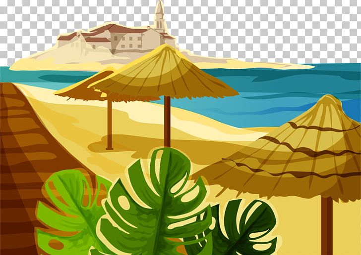 Beach Illustration PNG, Clipart, Adobe Illustrator, Beach, Beach Vector, Hand, Hand Drawn Free PNG Download
