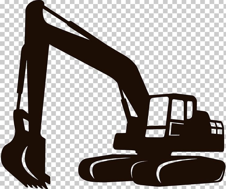 Heavy Machinery Excavator Architectural Engineering Backhoe PNG, Clipart, Agricultural Machinery, Architectural Engineering, Backhoe, Black And White, Bucket Free PNG Download