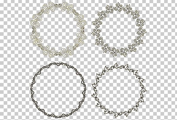 Circle Border PNG, Clipart, Area, Black And White, Body Jewelry, Border, Border Frame Free PNG Download
