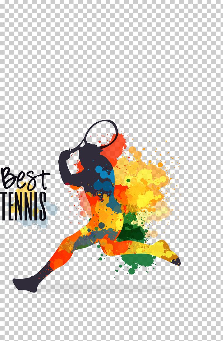 Tennis Player Sport Tennis Ball PNG, Clipart, Badminton Vector, Black, Computer Wallpaper, Fictional Character, Paint Free PNG Download