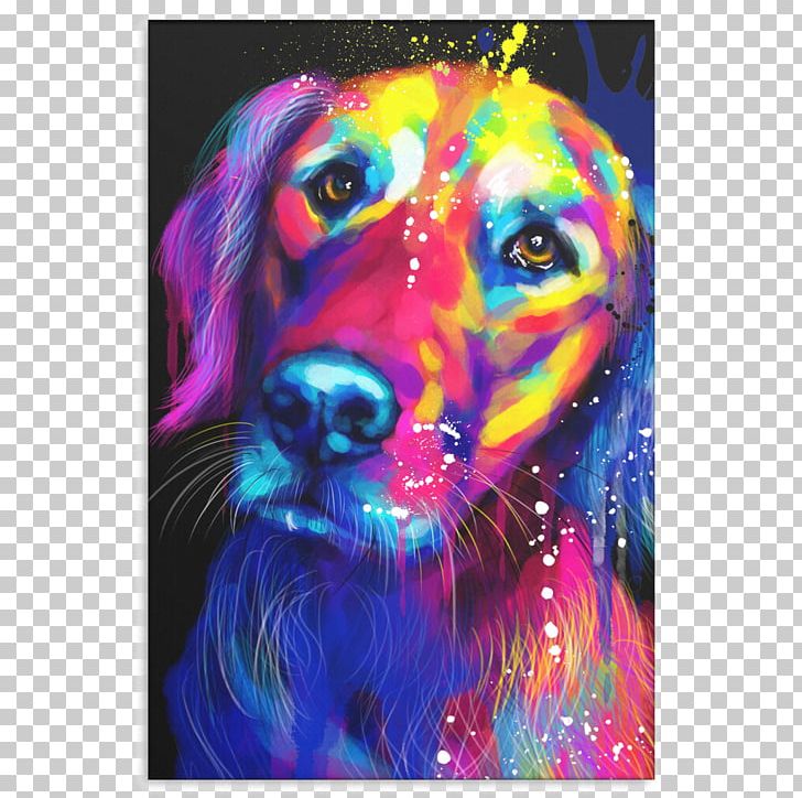 Dog Psychedelic Art Magenta Snout Violet PNG, Clipart, Acrylic Paint, Acrylic Resin, Animal, Animals, Art Free PNG Download