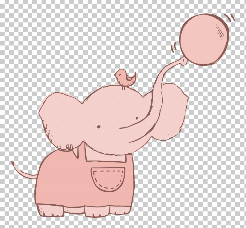 Little Elephant Baby Elephant PNG, Clipart, Animation, Baby Elephant, Birds, Cartoon, Drawing Free PNG Download