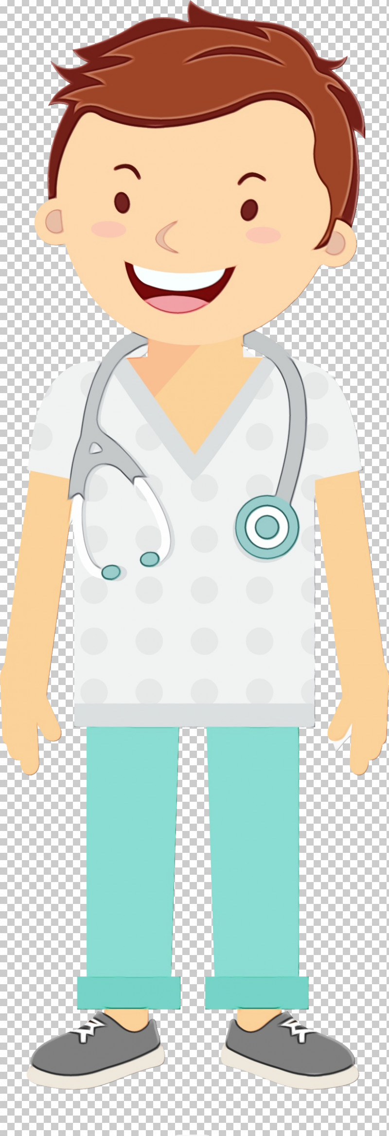 Cartoon Physician PNG, Clipart, Cartoon, Paint, Physician, Watercolor, Wet Ink Free PNG Download
