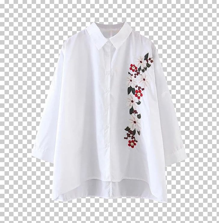 Blouse Embroidery Shirt Sleeve Collar PNG, Clipart, Blouse, Clothes Hanger, Clothing, Collar, Embroidery Free PNG Download