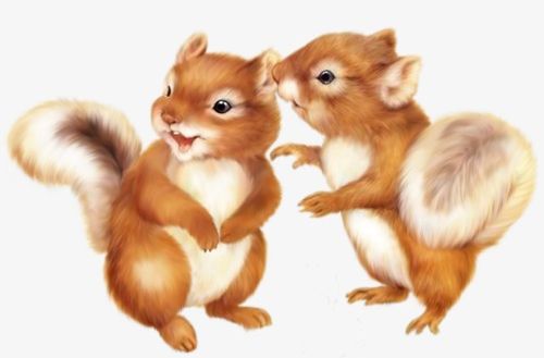 Two Little Squirrels PNG, Clipart, Animals, Cartoon, Cartoon Animals, Little Clipart, Little Clipart Free PNG Download