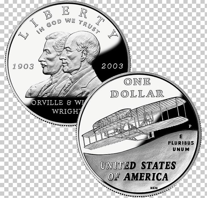 Coin Wright Flyer United States Of America Wright Brothers E Pluribus Unum PNG, Clipart, 50 State Quarters, Black And White, Brand, Cash, Coin Free PNG Download