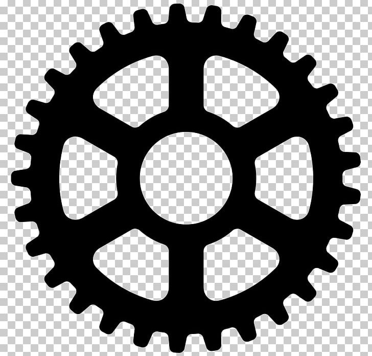 Gear Computer Icons PNG, Clipart, Auto Part, Bicycle Drivetrain Part, Bicycle Part, Bicycle Wheel, Black And White Free PNG Download