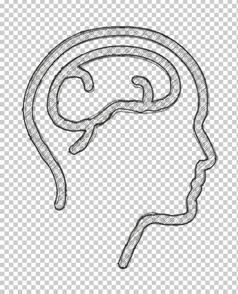 Medical Icon Brain Icon Body Parts Icon PNG, Clipart, Body Parts Icon, Brain Icon, Human Body, Line Art, Male Head Side View With Brains Icon Free PNG Download