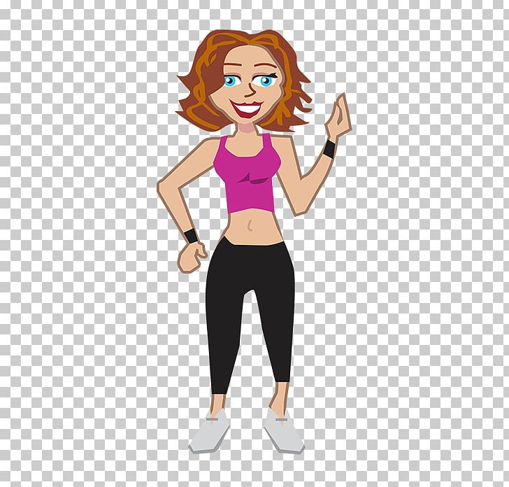 Cartoon Physical Fitness PNG, Clipart, Abdomen, Active Undergarment, Arm, Brown Hair, Cartoon Free PNG Download