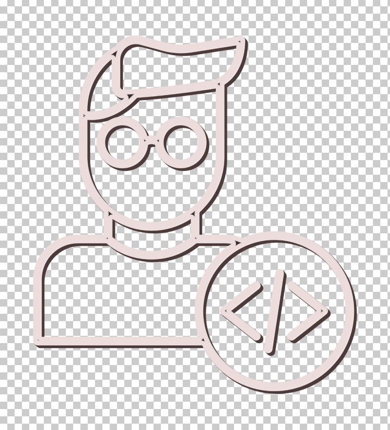 Ui Icon Coding Icon Developer Icon PNG, Clipart, Coding Icon, Developer Icon, Glasses, Line Art, Smile Free PNG Download