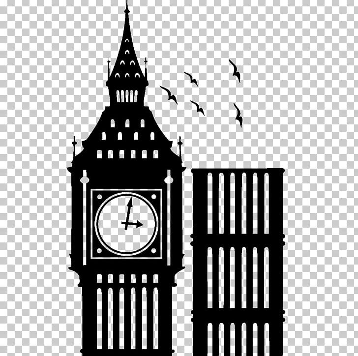 Big Ben City Of London Silhouette PNG, Clipart, Bell Tower, Big Ben, Black, Black And White, Brand Free PNG Download