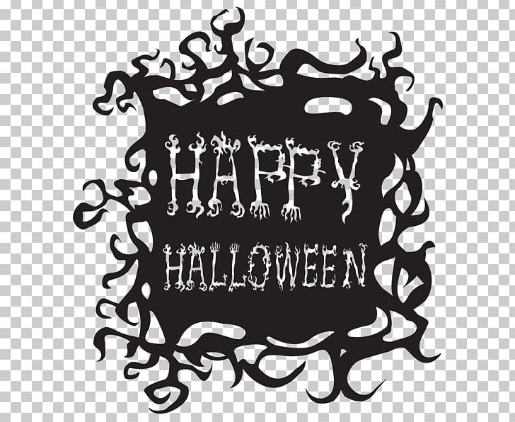Halloween PNG, Clipart, Black, Black And White, Brand, Calligraphy, Cricut Free PNG Download