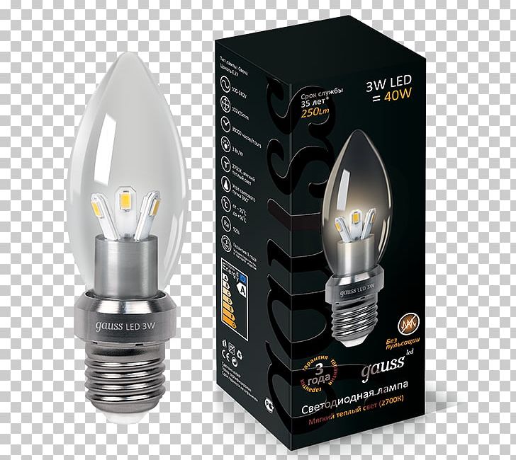 Edison Screw Light-emitting Diode LED Lamp Lighting PNG, Clipart, 3 W, Ball, E 27, Edison Screw, Gauss Free PNG Download