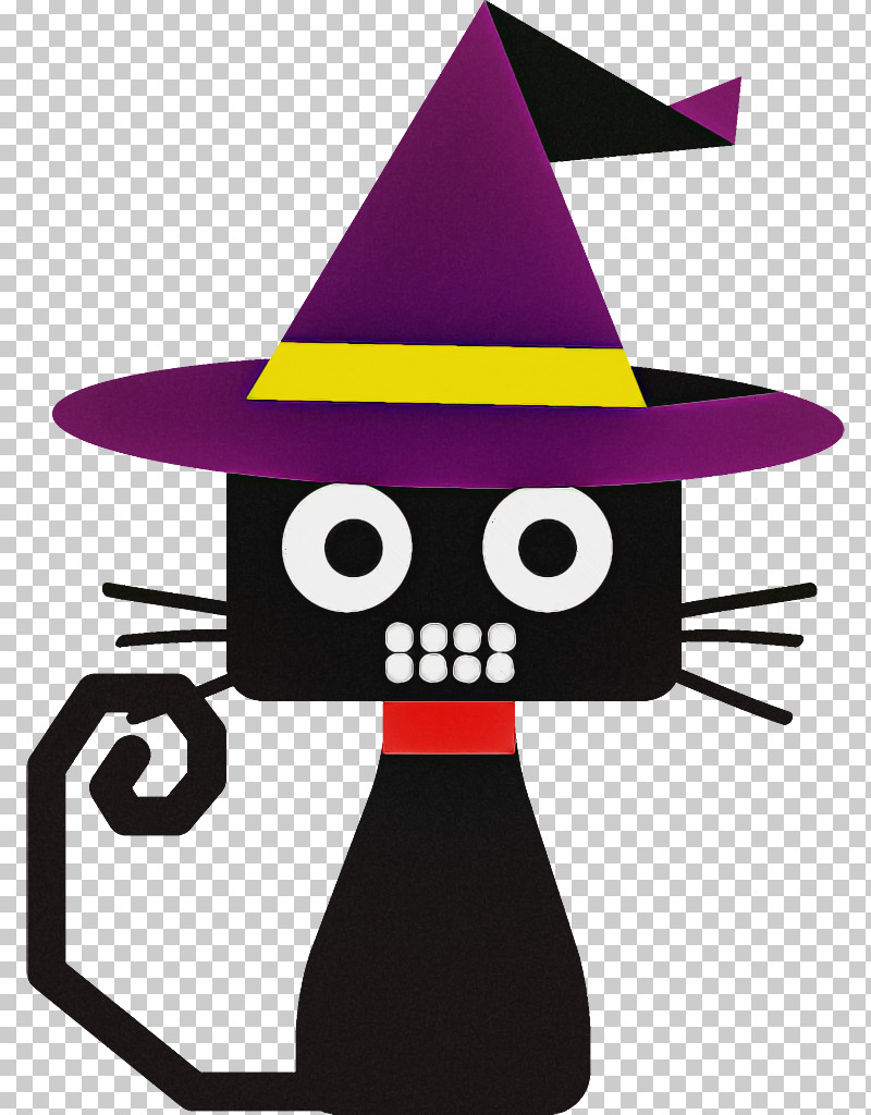 Black Cat Halloween Cat PNG, Clipart, Black Cat, Cat, Cone, Costume Accessory, Costume Hat Free PNG Download