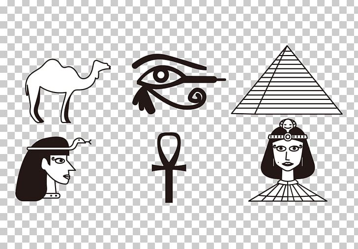 Cleopatra Ancient Egypt Euclidean PNG, Clipart, Black And White, Brand, Cartoon, Clothing, Drawing Free PNG Download