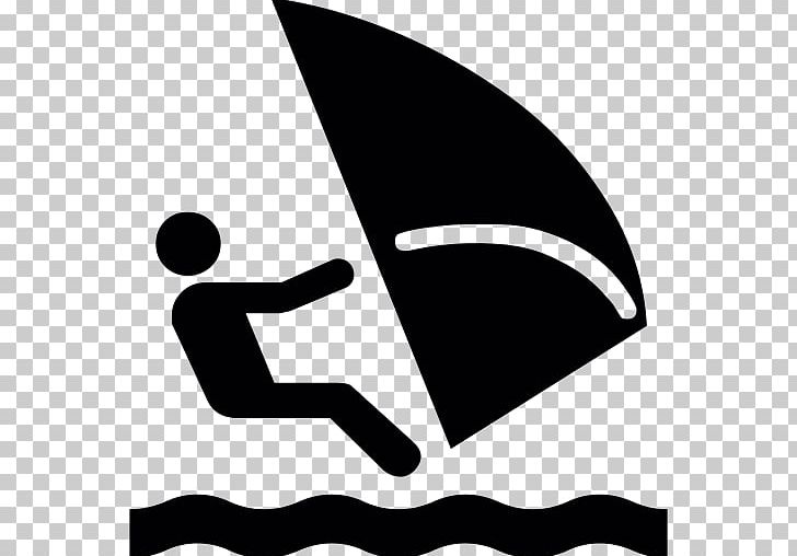 Costa Da Caparica Windsurfing Computer Icons PNG, Clipart, Area, Artwork, Big Wave Surfing, Black And White, Boardsport Free PNG Download