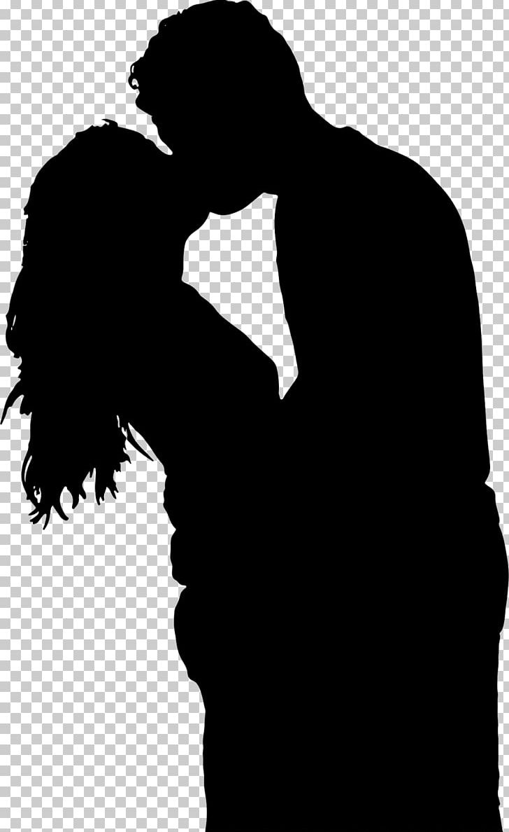 Kiss Silhouette PNG, Clipart, Black And White, Clip Art, Couple, Drawing, Family Free PNG Download