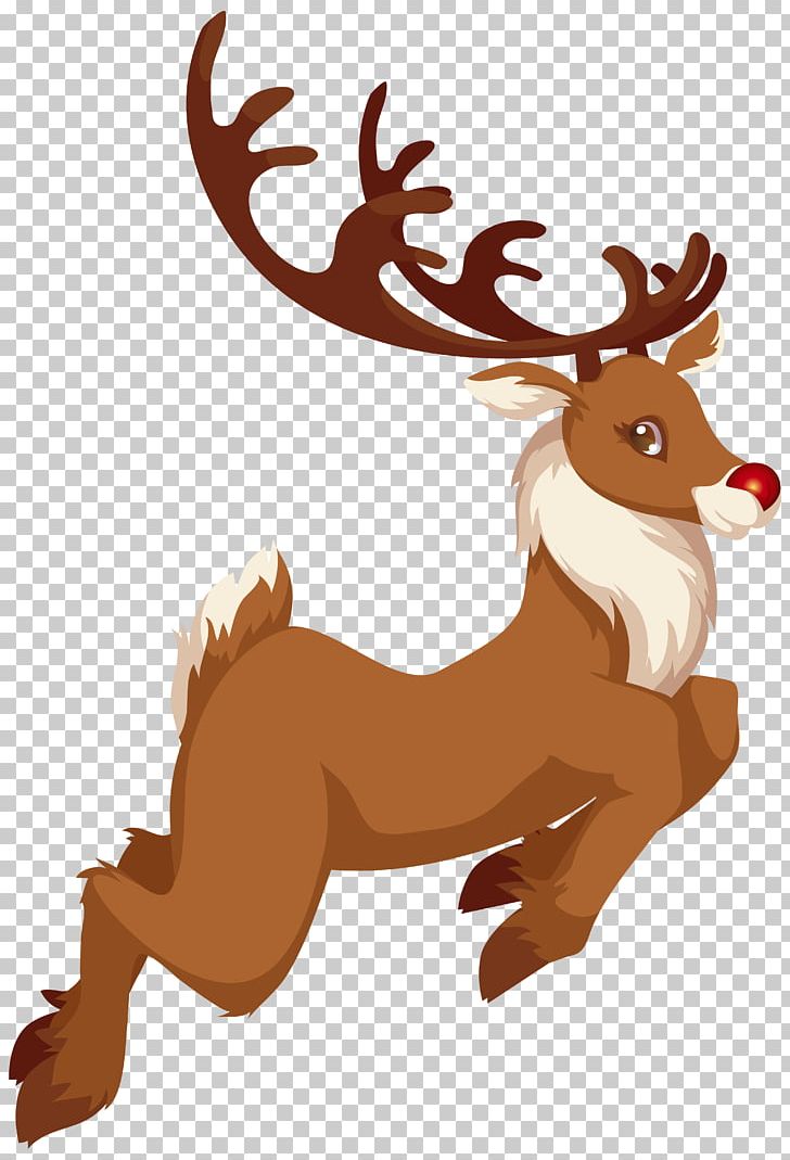 Rudolph Santa Claus Reindeer Christmas PNG, Clipart, Animation, Antler, Carnivoran, Clipart, Deer Free PNG Download