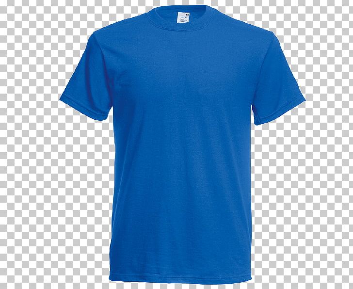 T-shirt Fruit Of The Loom Sleeve Crew Neck PNG, Clipart, Active Shirt, Azure, Blue, Brand, Clothing Free PNG Download