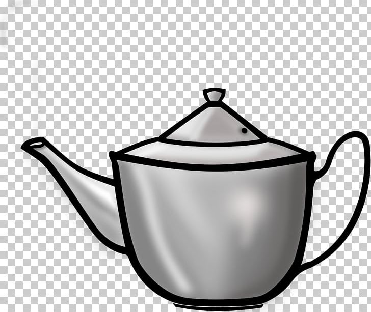 White Tea Teapot PNG, Clipart, Black And White, Cookware And Bakeware, Cup, Download, Drawing Free PNG Download