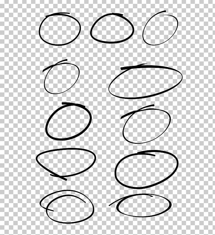 Circle Handwriting Point PNG, Clipart, Angle, Area, Auto Part, Black, Black And White Free PNG Download