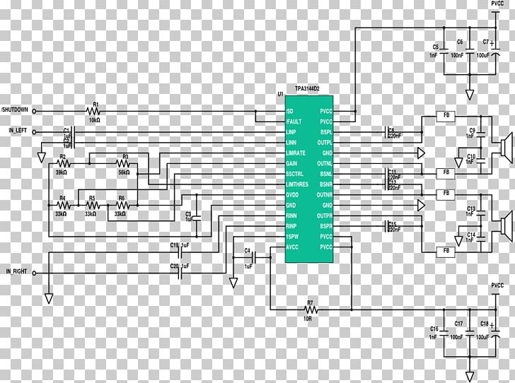 Circuit Diagram Audio Power Amplifier Electronic Circuit PNG, Clipart, Amplifier, Angle, Area, Audio Power Amplifier, Audio Signal Free PNG Download
